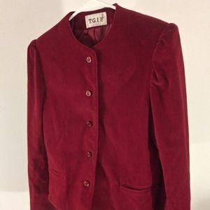 Vintage 1980's Burgundy T.G.I.F Blazer